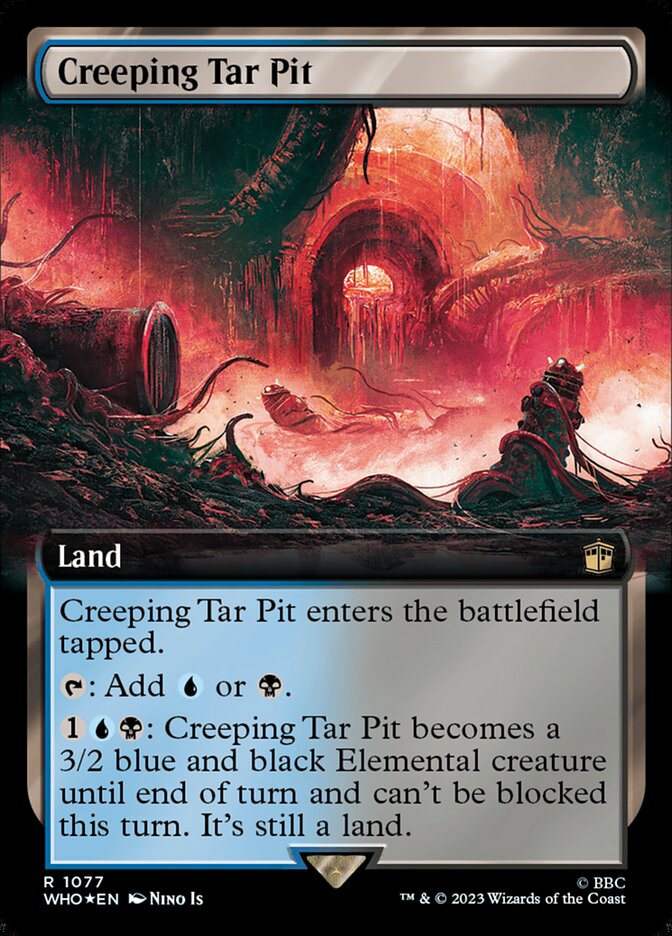 Creeping Tar Pit (Extended Art Surge Foil)