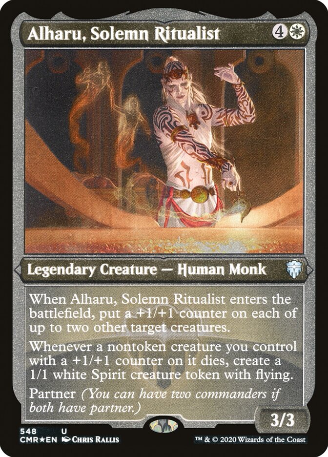 Alharu, Solemn Ritualist (Etched Foil)