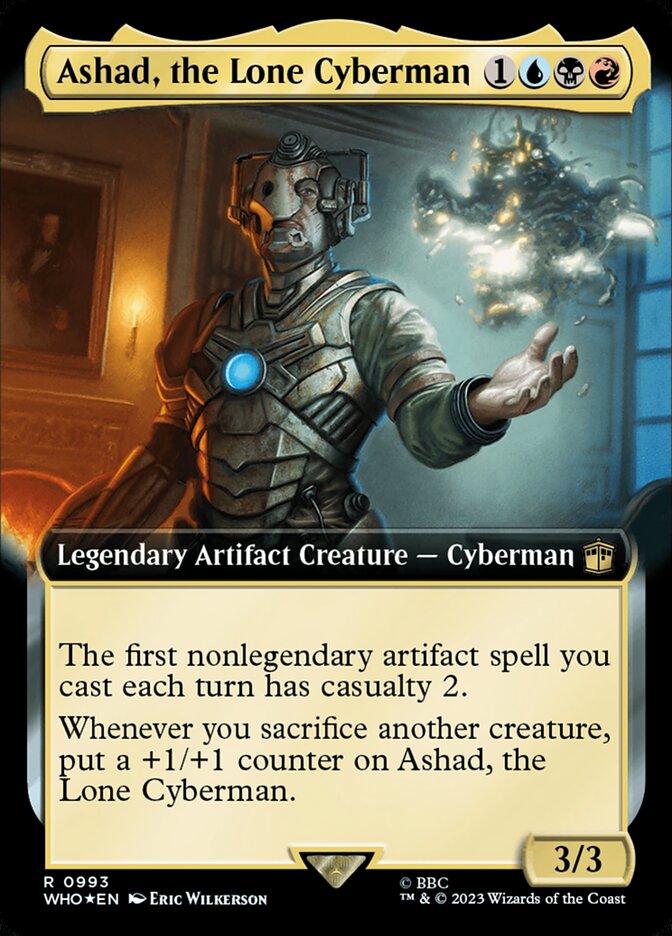 Ashad, the Lone Cyberman (Extended Art Surge Foil)