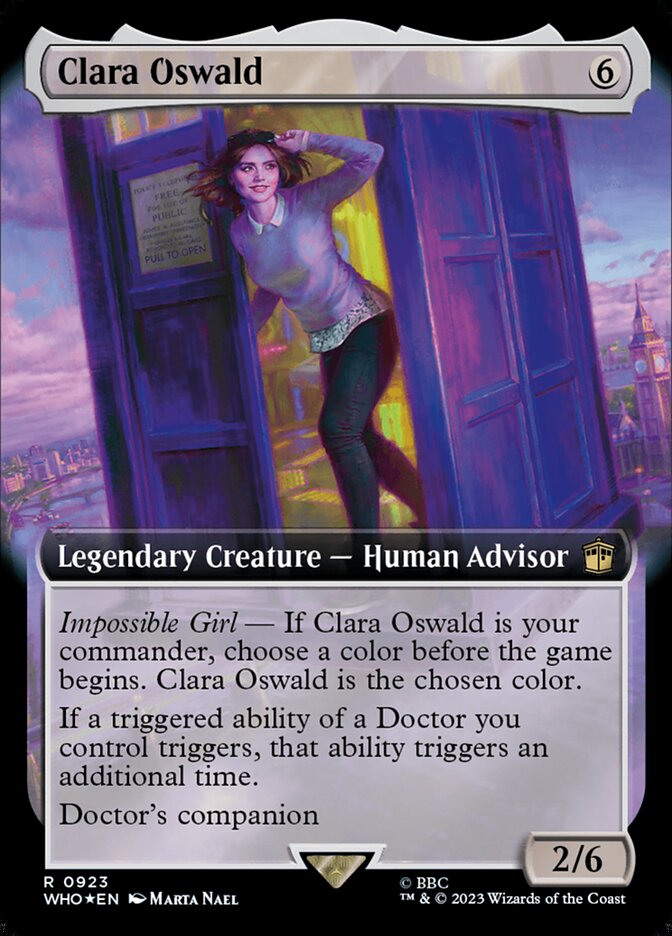 Clara Oswald (Extended Art Surge Foil)