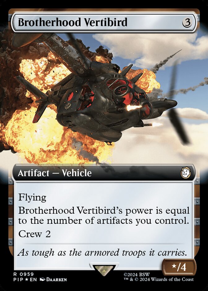 Brotherhood Vertibird (Extended Art Surge Foil)