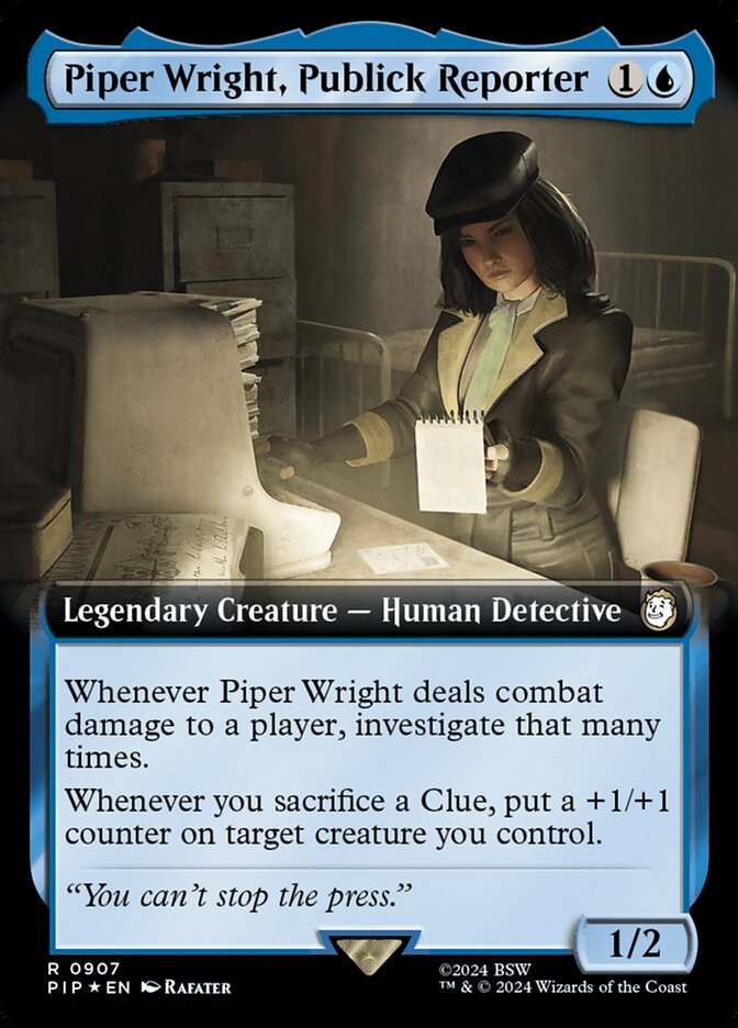 Piper Wright, Publick Reporter (Extended Art Surge Foil)