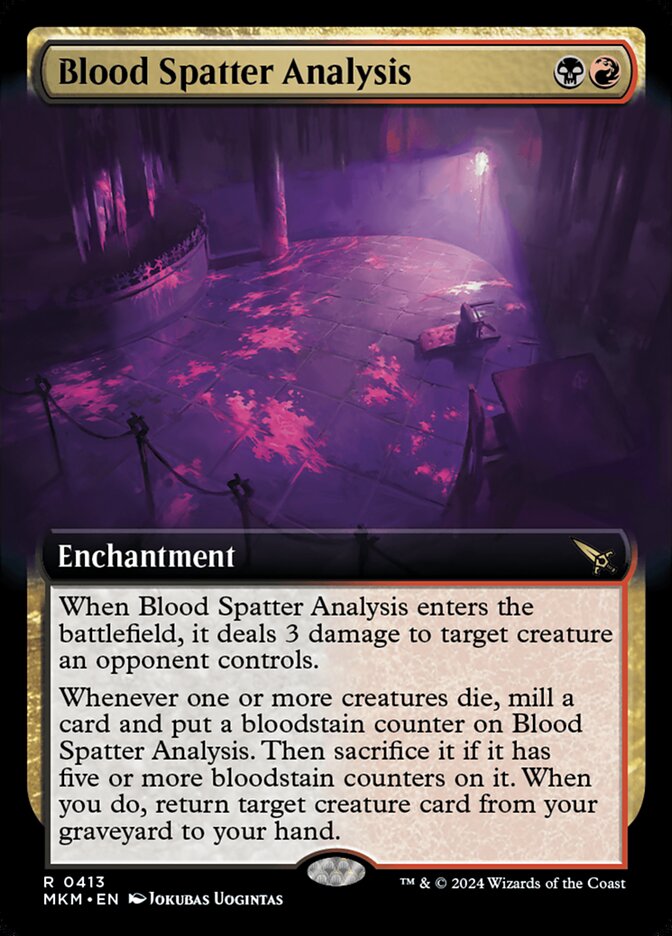 Blood Spatter Analysis (Extended Art)