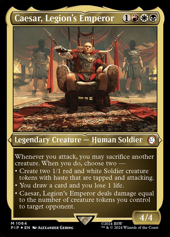 Caesar, Legion's Emperor (Extended Art Surge Foil)